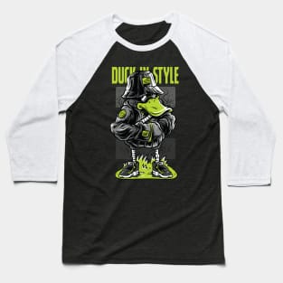 duck style neon illustration Baseball T-Shirt